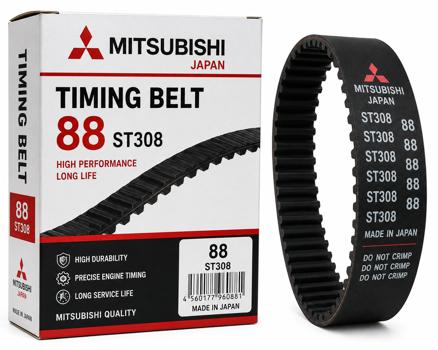 392b9247-4f7b-4d27-9de7-319ad264fc68 TIMING BELT 88 ST308 MITSUBISHI JAPAN - Image 1