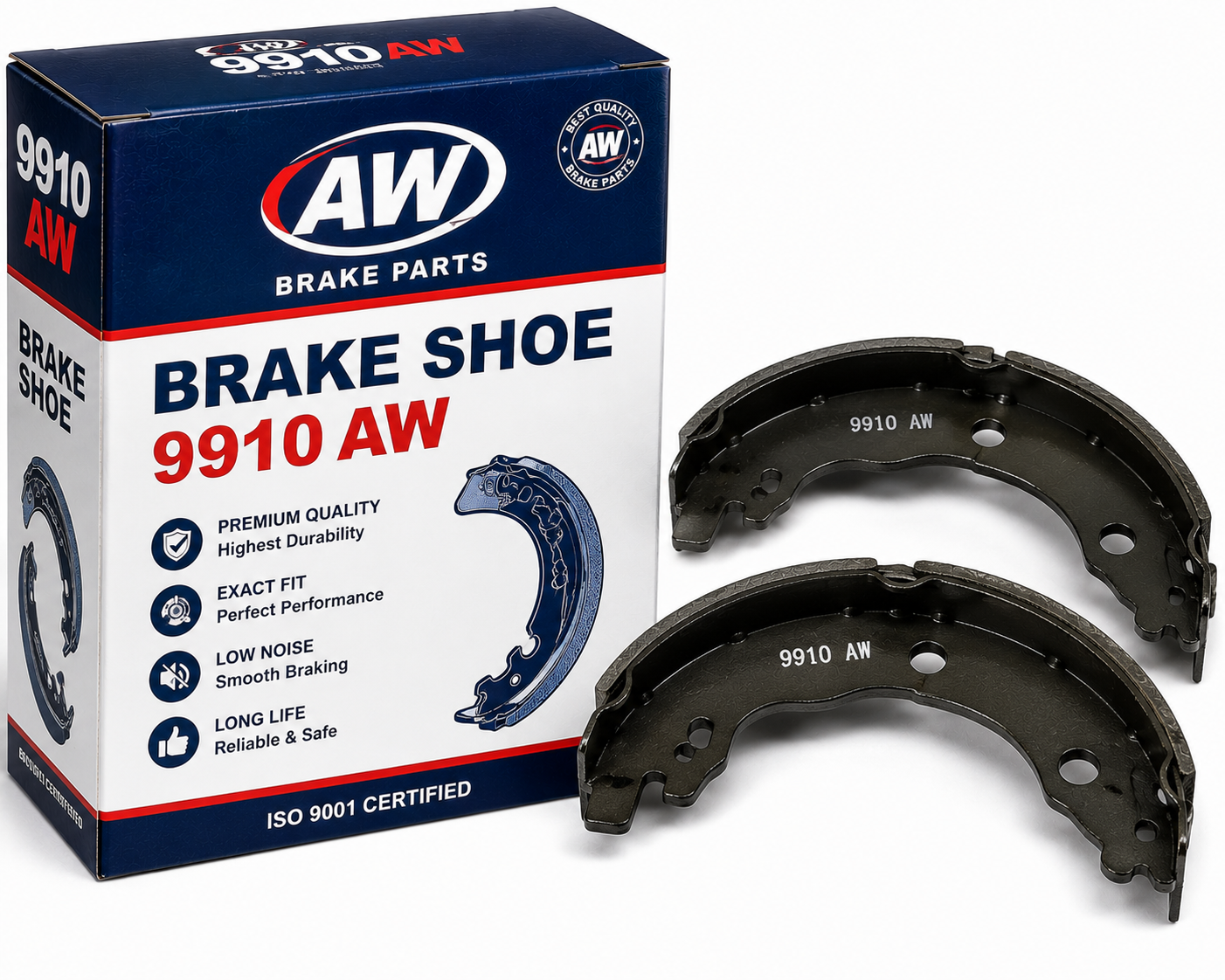 53ecfc30-4eac-4e2f-99b2-a5e9b54e63c5 BRAKE SHOE 9910 AW - Image 1