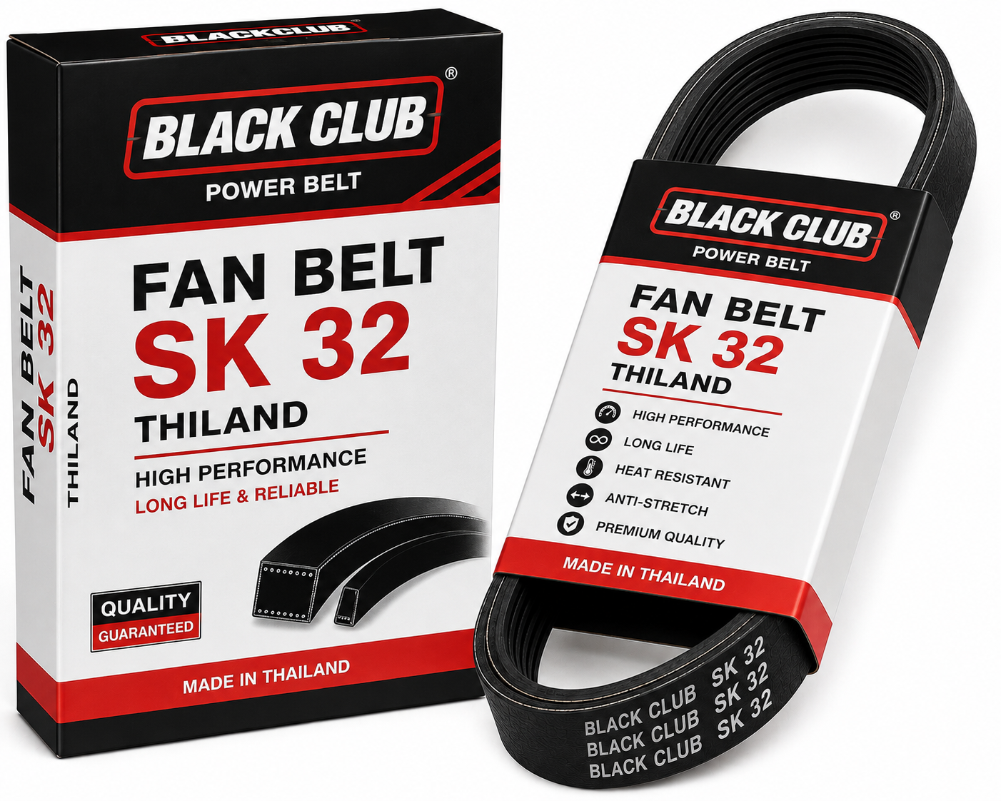 9af03c22-9f6d-49b2-88d6-c20cb30895b0 FAN BELT SK 32 THILAND - Image 1